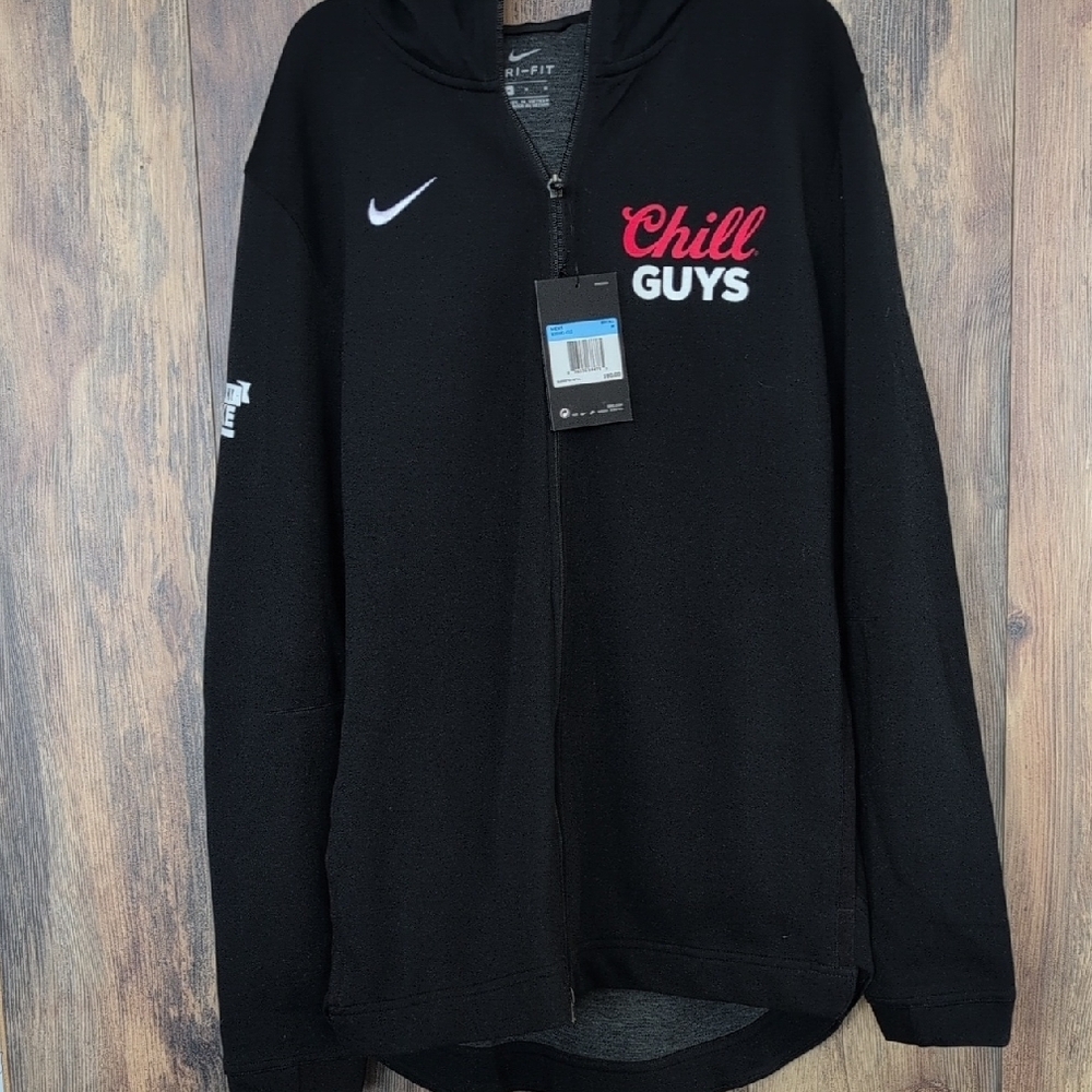 NWT Nike Black Full Zip Up Hoodie Sweatshirt 'Coors Light Chill" M    -422K